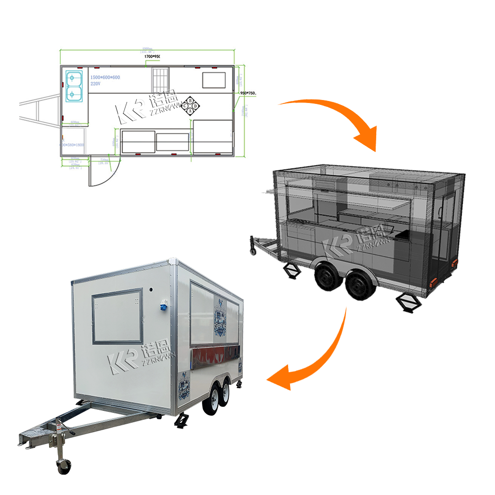 Coffee Trailers Fully Equipped - đánh giá và giá Mobile Coffee Van Equipment