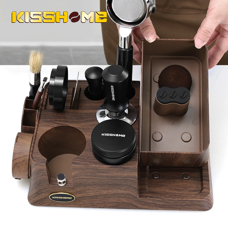 KISSHOME Espresso Tamper Stati - đánh giá và giá Coffee Knock Box