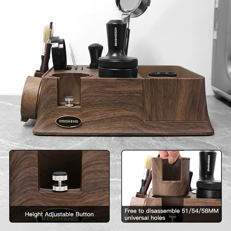 KISSHOME Espresso Tamper Stati - đánh giá và giá Coffee Knock Box