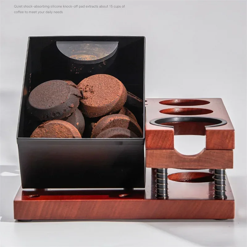 JUSTINLAU Spring Coffee Tamper - đánh giá và giá Coffee Knock Box