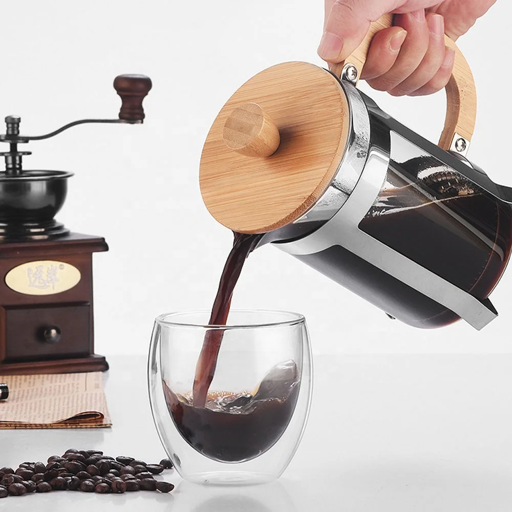 350/600ml Stainless Steel Pres - đánh giá và giá Coffee Equipment Camping
