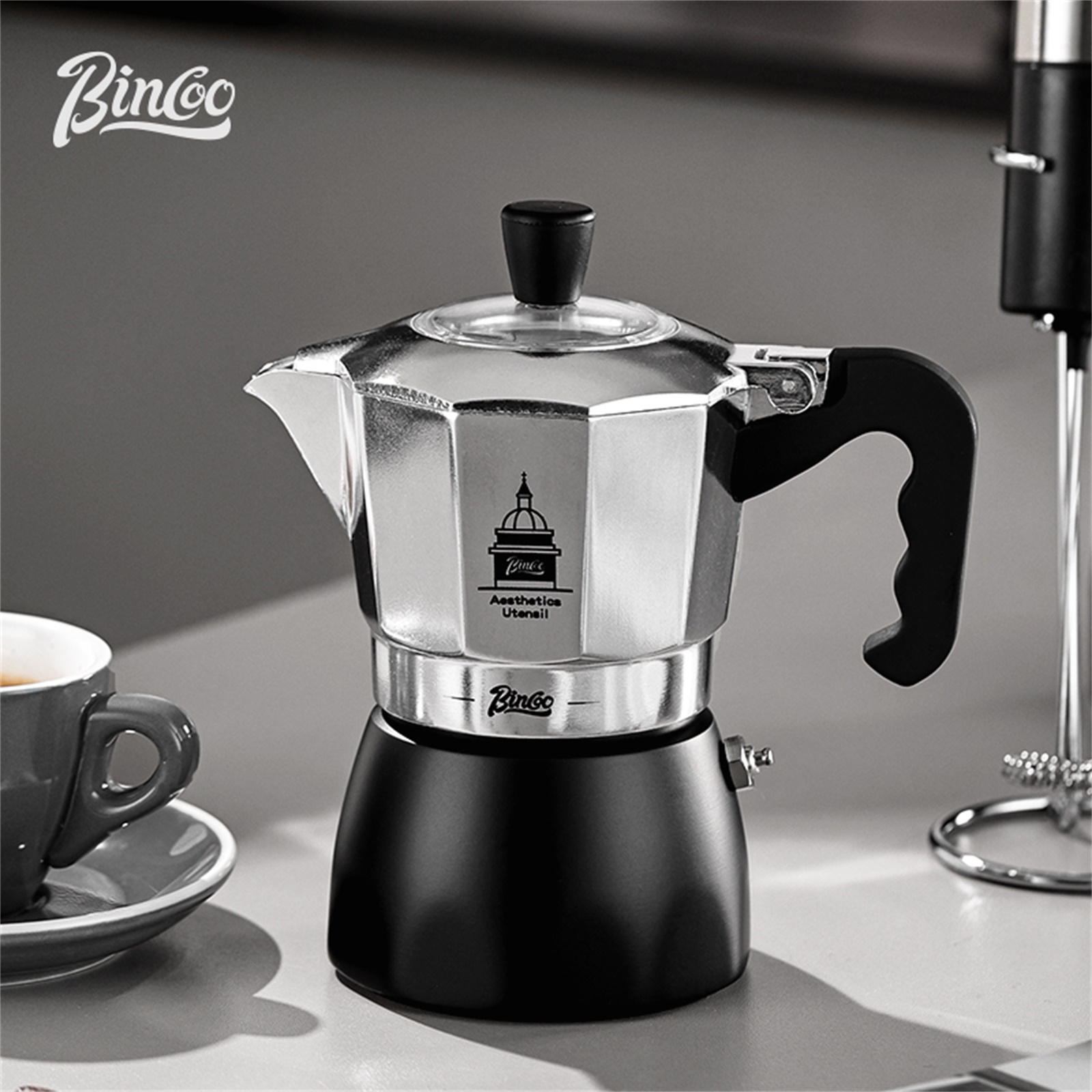 BINCOO Double Valve Moka Pot，E - đánh giá và giá Coffee Equipment Accessories