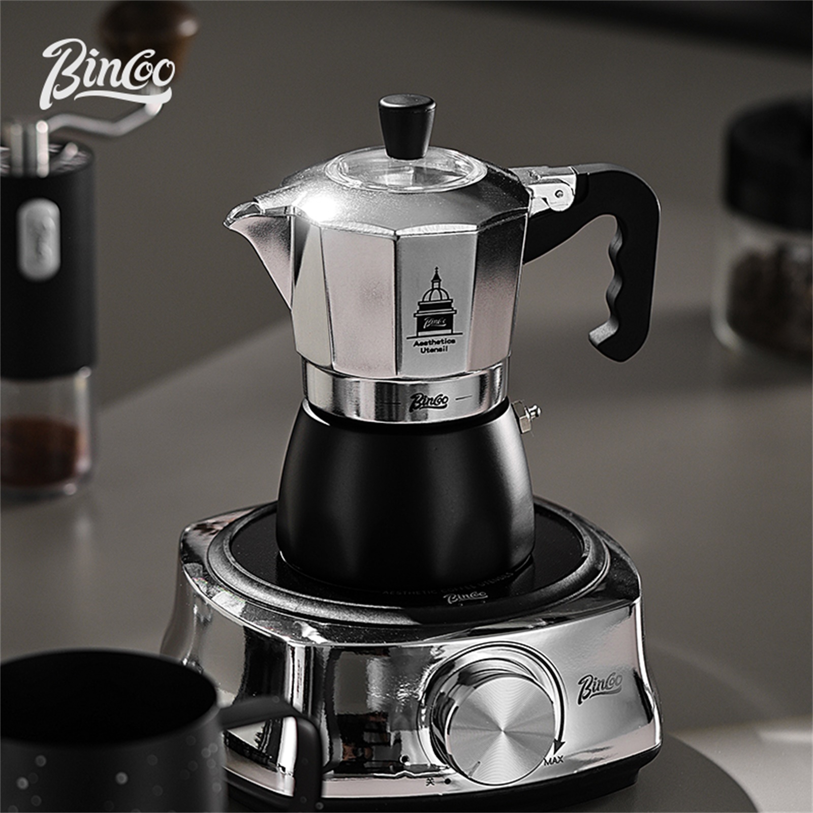 BINCOO Double Valve Moka Pot，E - đánh giá và giá Coffee Equipment Accessories
