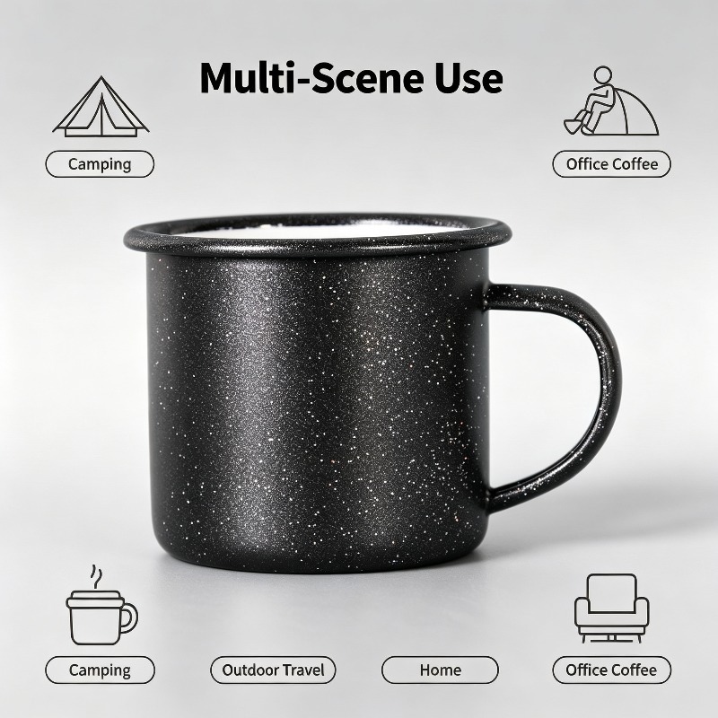 Vintage Enamel Mug with Star‑D - đánh giá và giá Coffee Equipment For Home