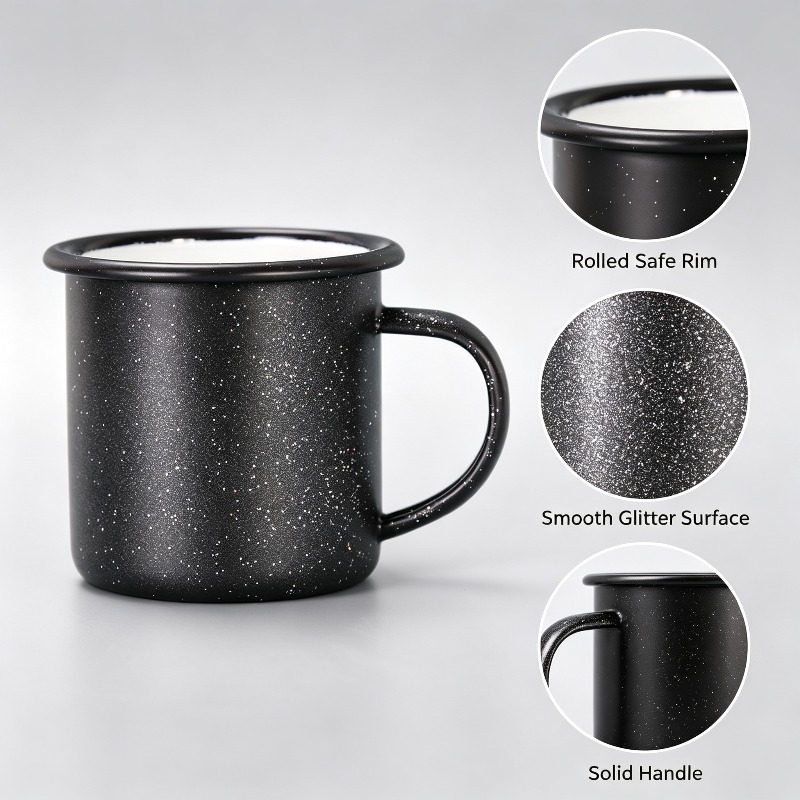 Vintage Enamel Mug with Star‑D - đánh giá và giá Coffee Equipment For Home