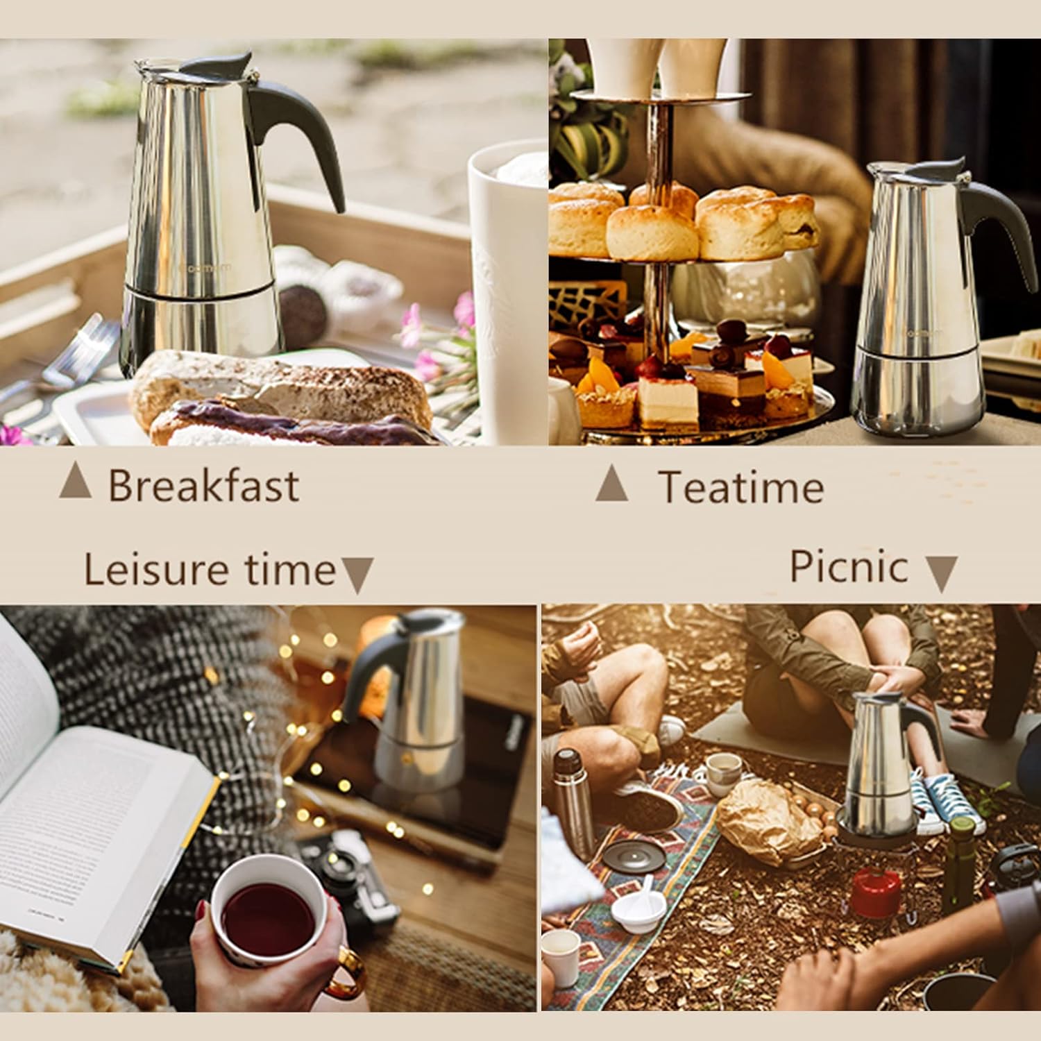 4/6/9 ly Moka nồi Caffe máy Es - đánh giá và giá Coffee Equipment Accessories