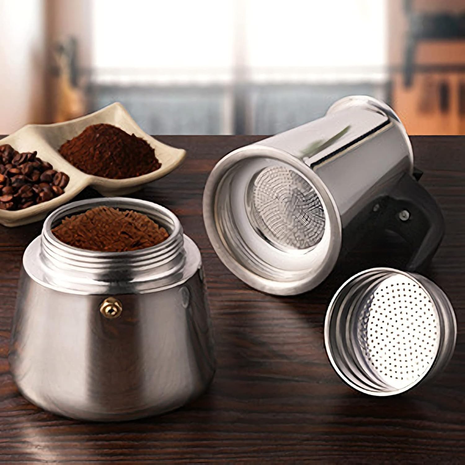 4/6/9 ly Moka nồi Caffe máy Es - đánh giá và giá Coffee Equipment Accessories