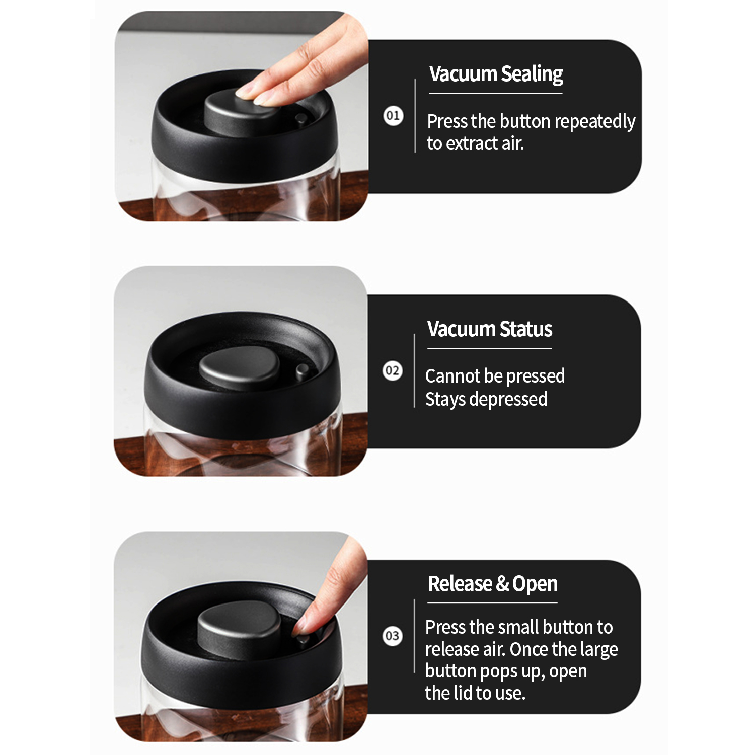 OANKR Vacuum Coffee Canister 5 - đánh giá và giá Coffee Equipment Accessories