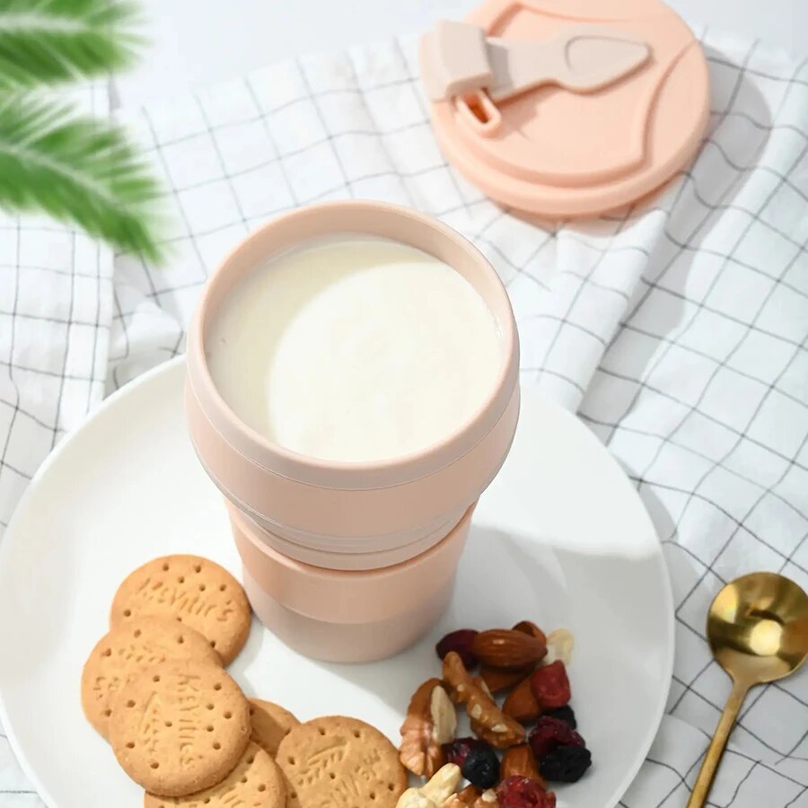 350ML Food-Grade Silicone Fold - đánh giá và giá Coffee Equipment Camping